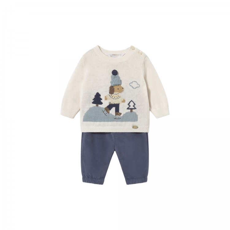 MAYORAL NEWBORN Completo maglione e pantalone neonato