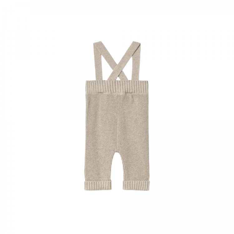 MAYORAL NEWBORN Salopette beige tricot neonato