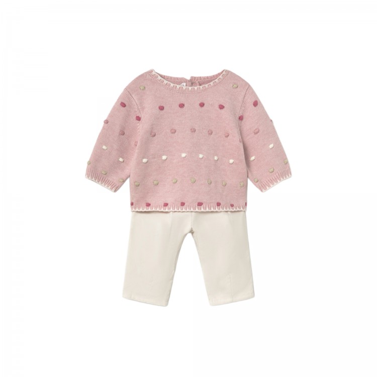 MAYORAL NEWBORN Completo maglione e pantalone neonata
