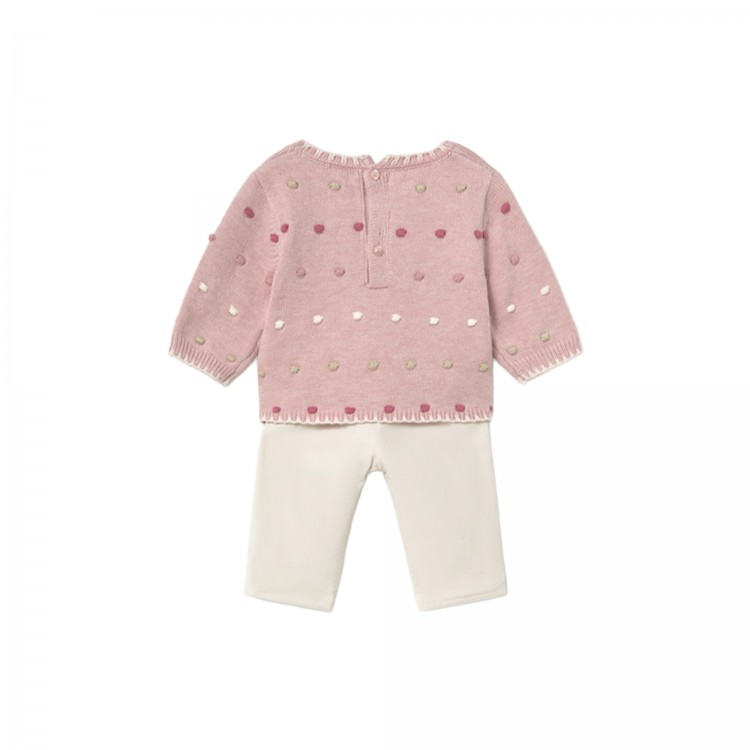 MAYORAL NEWBORN Completo maglione e pantalone neonata