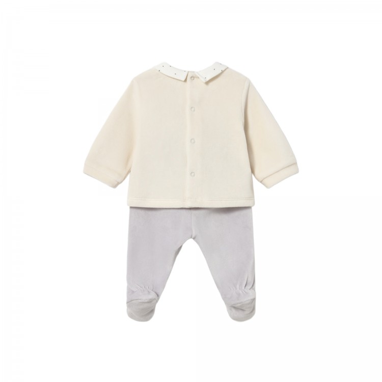 MAYORAL NEWBORN Completo grigio ghettina e maglia neonato
