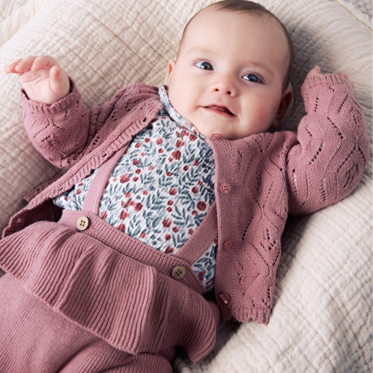 MAYORAL NEWBORN Completo rosa tre pezzi neonata
