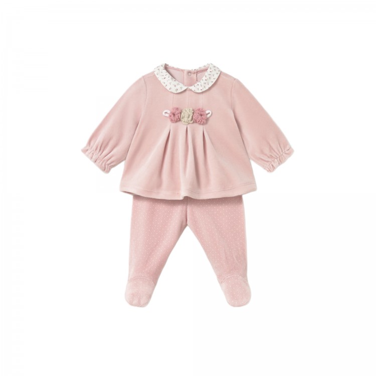 MAYORAL NEWBORN Completo rosa ghettina e maglia neonato