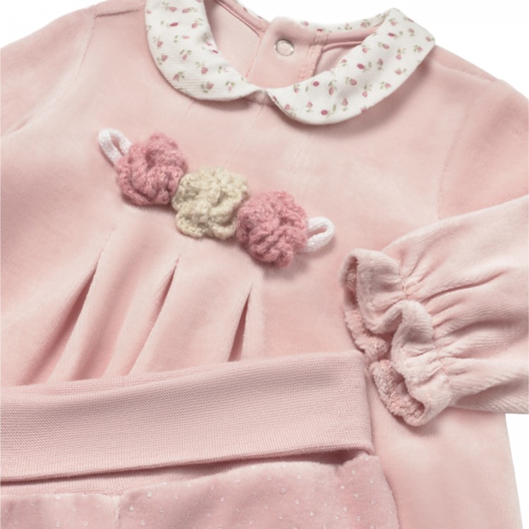 MAYORAL NEWBORN Completo rosa ghettina e maglia neonato