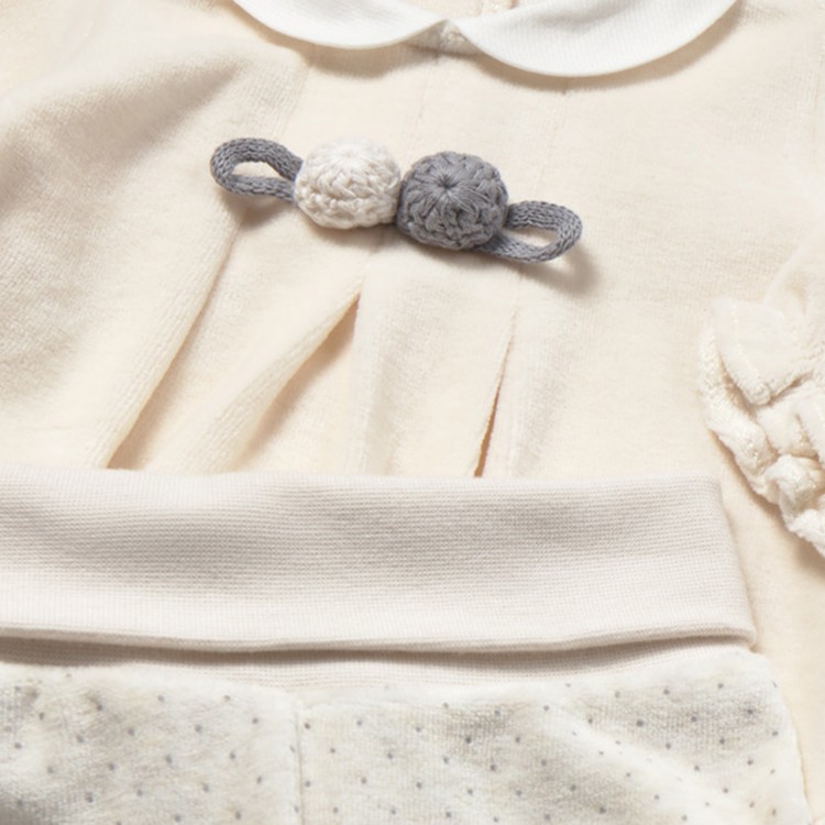 MAYORAL NEWBORN Completo panna ghettina e maglia neonato
