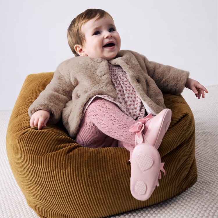 MAYORAL NEWBORN Cappotto beige in finta pelliccia neonata