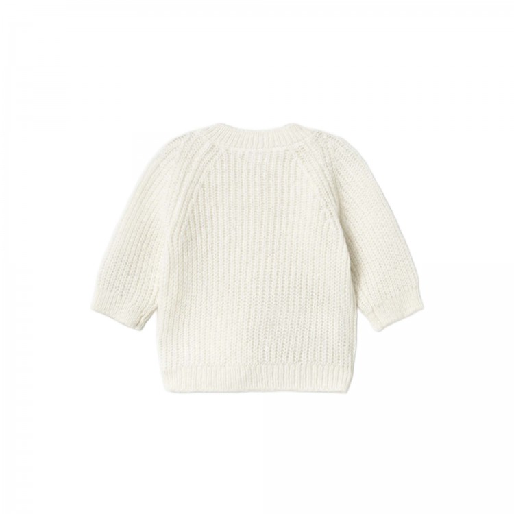 MAYORAL NEWBORN Cardigan panna tricot neonato