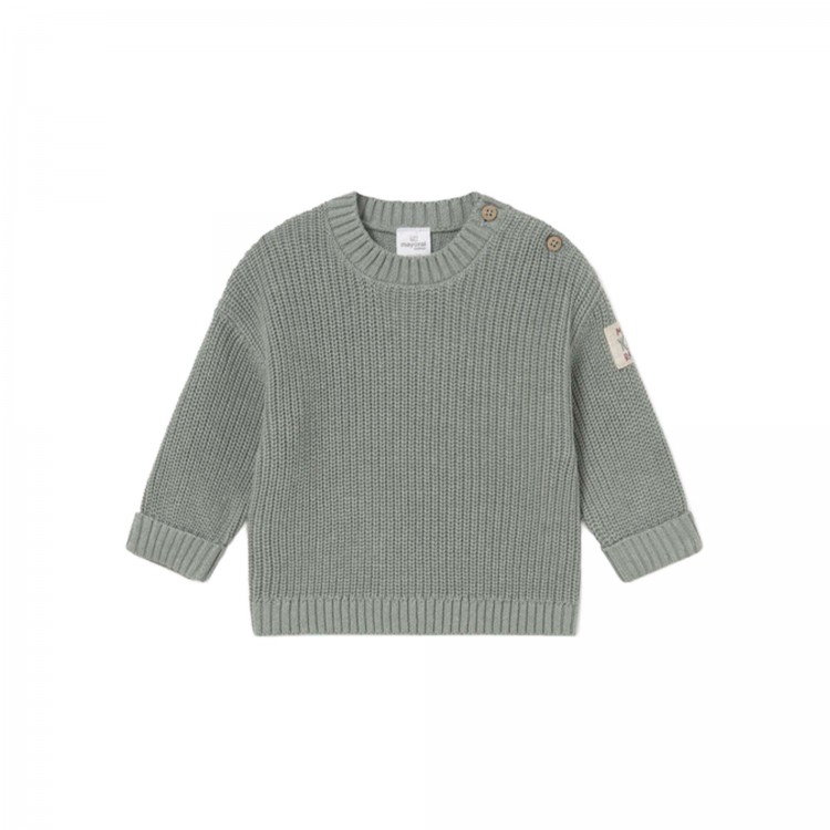 MAYORAL NEWBORN Maglione verde in cotone neonato