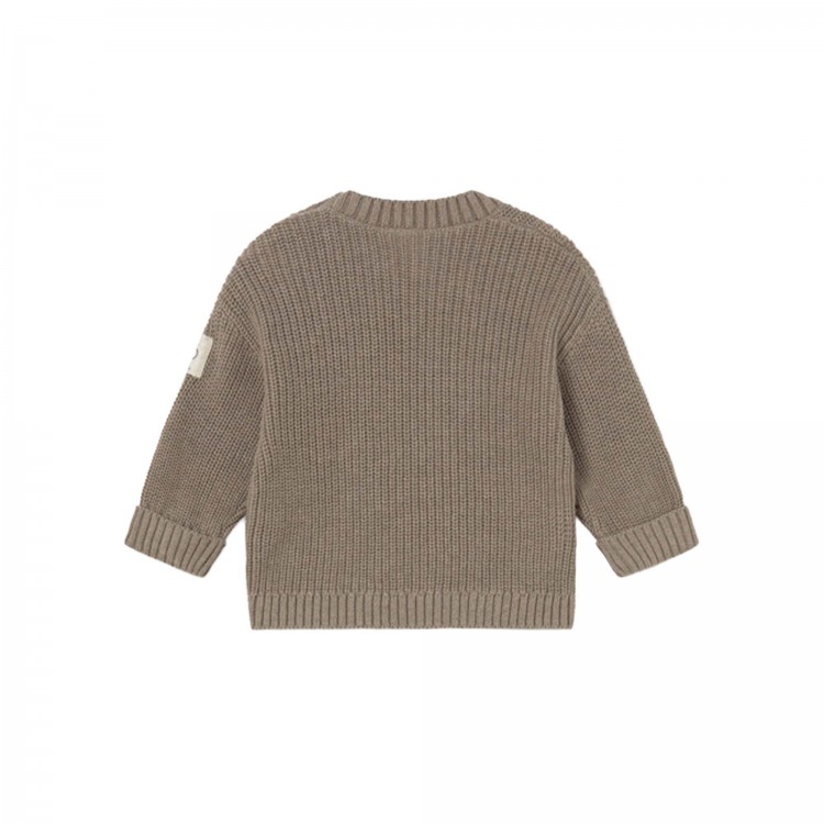 MAYORAL NEWBORN Maglione marrone in cotone neonato