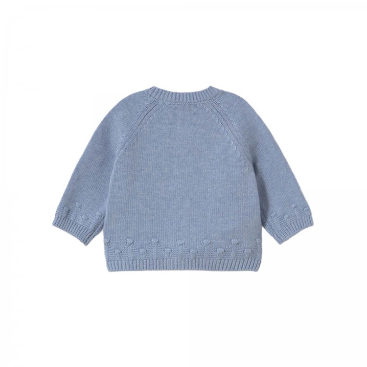MAYORAL NEWBORN Cardigan celeste tricot neonato
