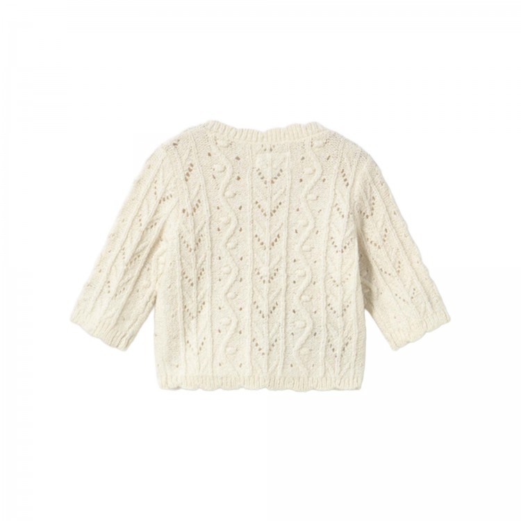 MAYORAL NEWBORN Cardigan panna in maglia neonata