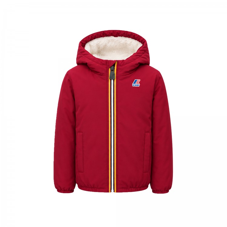 K-WAY Giubbotto rosso orsetto bambina