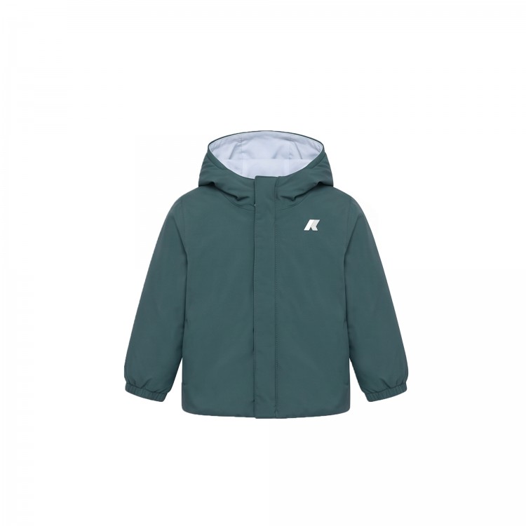 K-WAY Giubbotto celeste reversibile neonato
