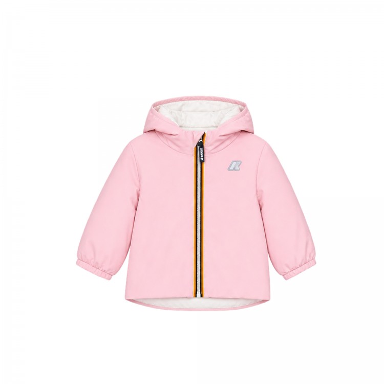 K-WAY Giubbotto rosa reversibile neonata