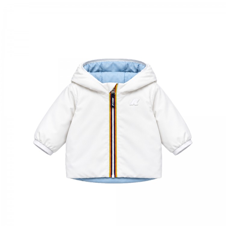 K-WAY Giubbotto bianco reversibile neonato