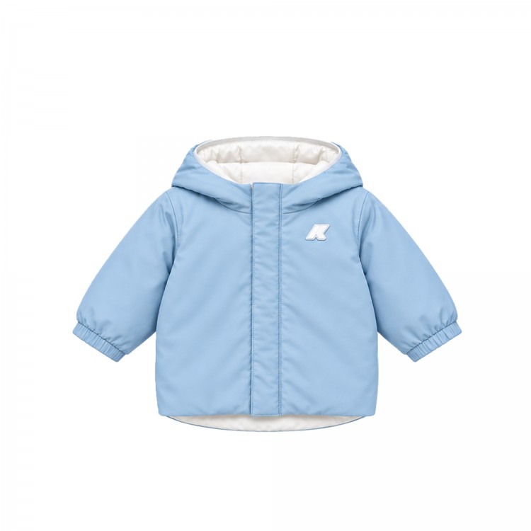 K-WAY Giubbotto bianco reversibile neonato